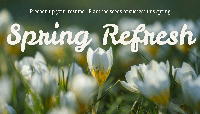 Spring Refresh - Take a Breath, and Refresh Your Job Search - Gearhead ...
