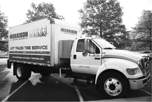 Morrison Mobile Tire Press Truck