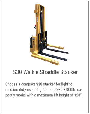 S30 Walkie Straddle Stacker