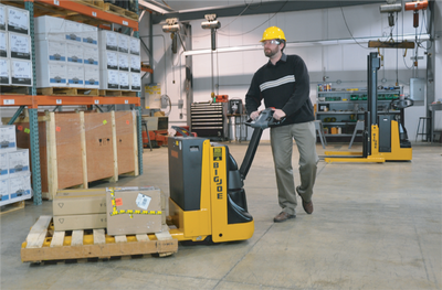 Big Joe Pallet Jack in action