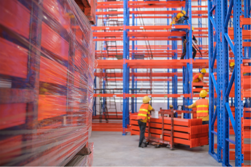 Installing tall pallet racks