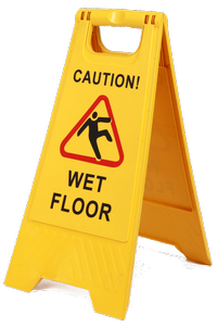 Caution! Wet Floor Sign