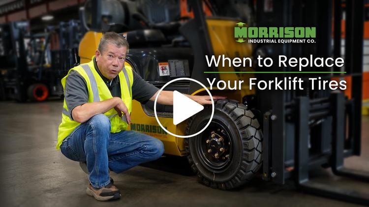 When to replace your forklift Tire Video