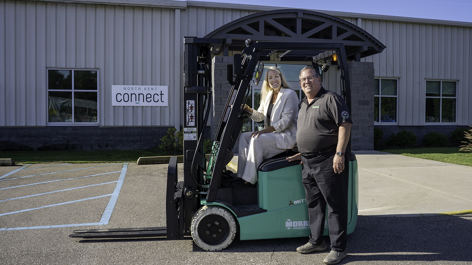 Morrison donates North Kent Connect a forklift to support their mission