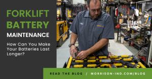 Electric Forklift Battery Maintenance