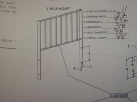 BIG JOE LOAD BACKREST ASSEMBLY